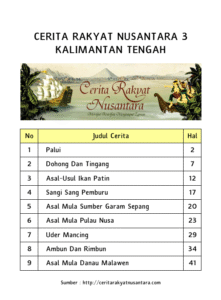Cerita Rakyat Nusantara 3 Kalimantan Tengah