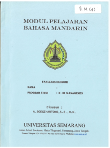 Modul Pelajaran Bahasa Mandarin