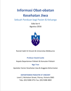Informasi Obat-obatan Kesehatan Jiwa